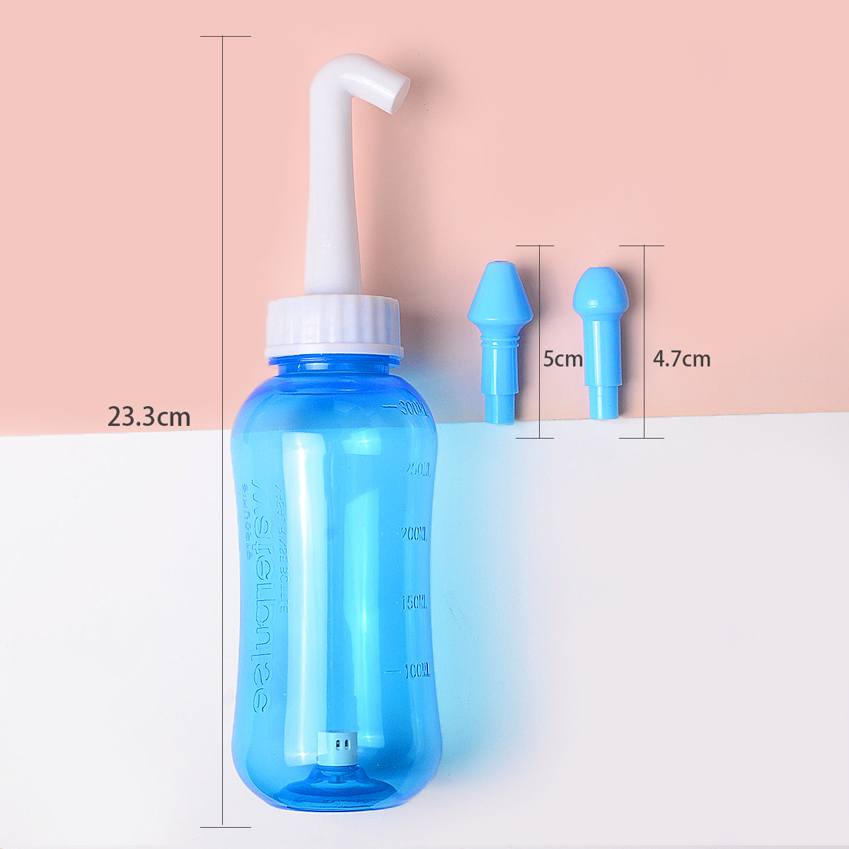 Botella para enjuagues y limpiezas nasales Irrigación nasal con enjuague a  presión para adultos y niños. Sin bisfenol A capacidad para 10.1 onzas