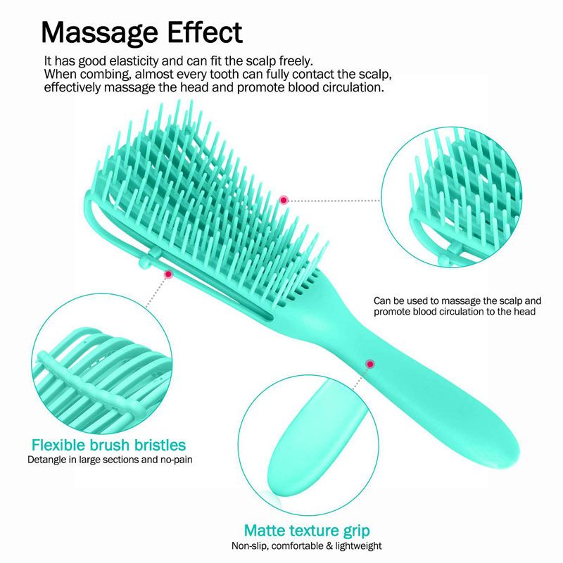 Detangling Hair Brush Knots Detangler Scalp Massage Comb Hair Detangler  Great For Thick Wet Dry Hair Straight Hair Comb For Home Or Salon Use Women  And Kids | Don't Miss These Great