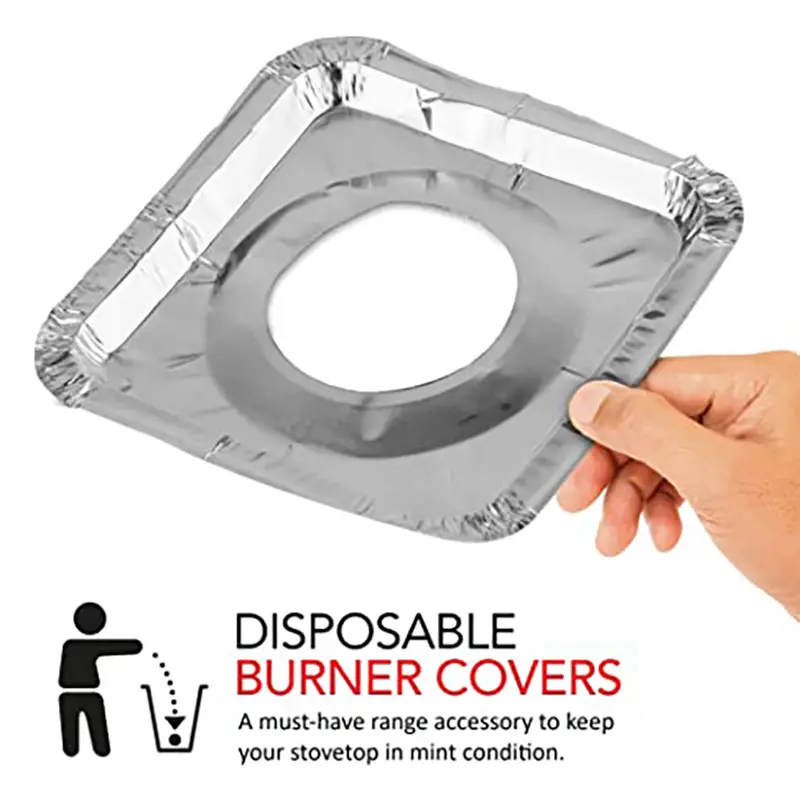 Foil Gas Stove Liners Stove Covers Disposable Square Stove - Temu