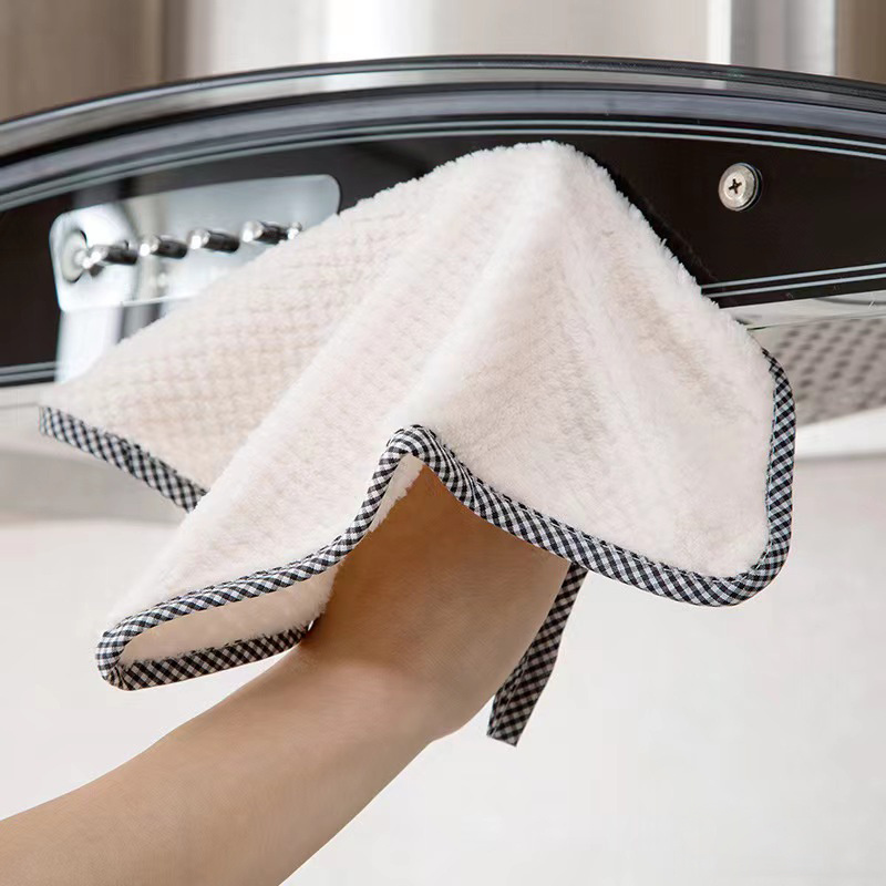 Cute Pattern Hanging Towel For Wiping Hands Thickened - Temu
