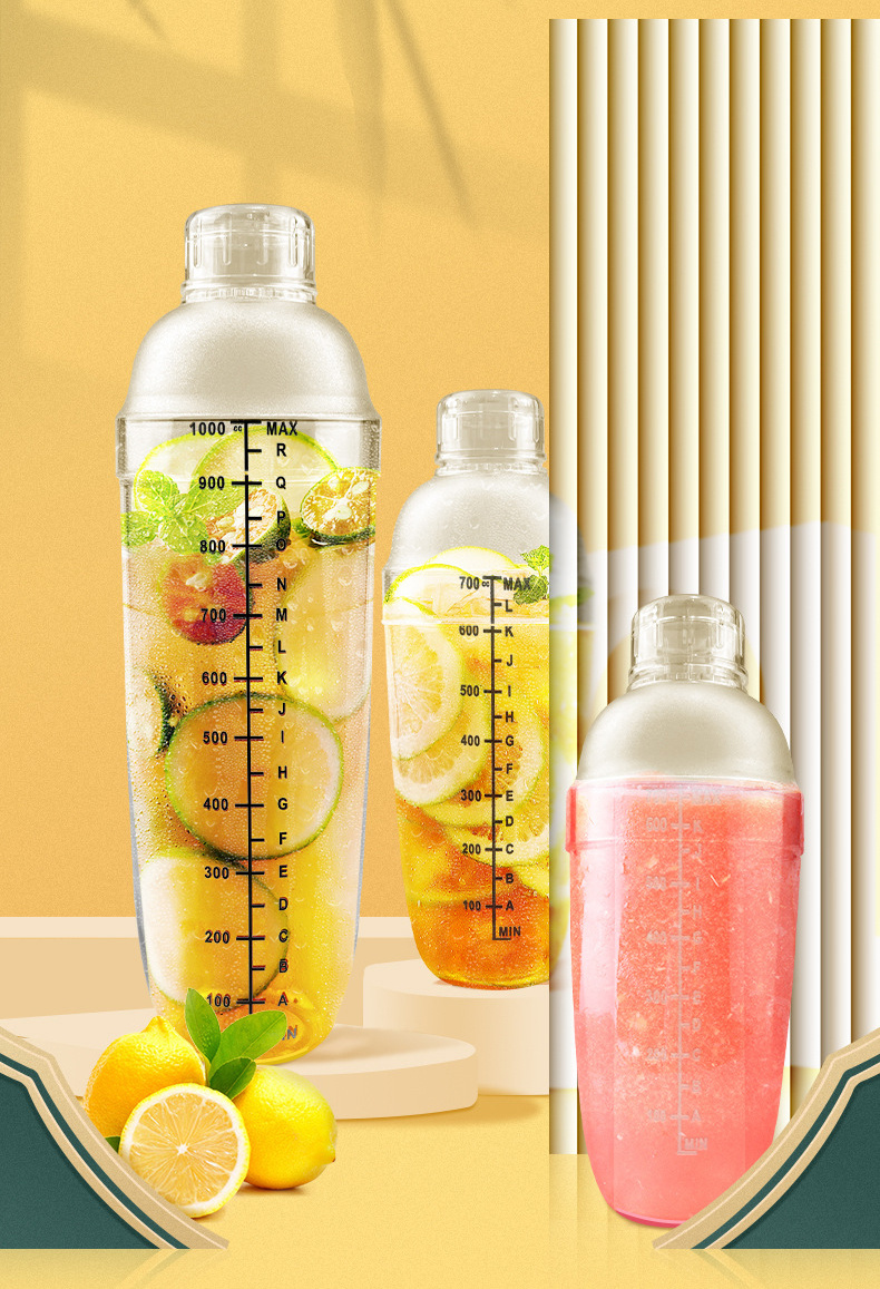 Gradient Shaker Shaker - Splash-proof Mixer For Milk Tea And Lemon Tea -  Transparent And Easy To Use - Temu