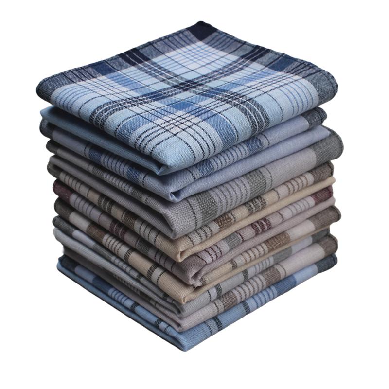 Pañuelos de algodón para hombre, 12 unidades, 15 x 15 pulgadas, rayas de  colores, 100% algodón suave, pañuelo cuadrado de bolsillo, regalo para