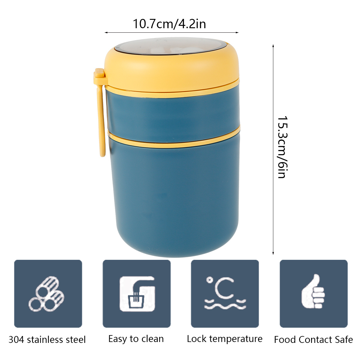  Insulated Food Jar, 33oz Food Thermos for Hot Cold Food,  Stainless Steel Vacuum Insulated Thermal Lunch Container Lunch Box with  Lunch Bag Handle,Leak Proof Wide Mouth : Home & Kitchen