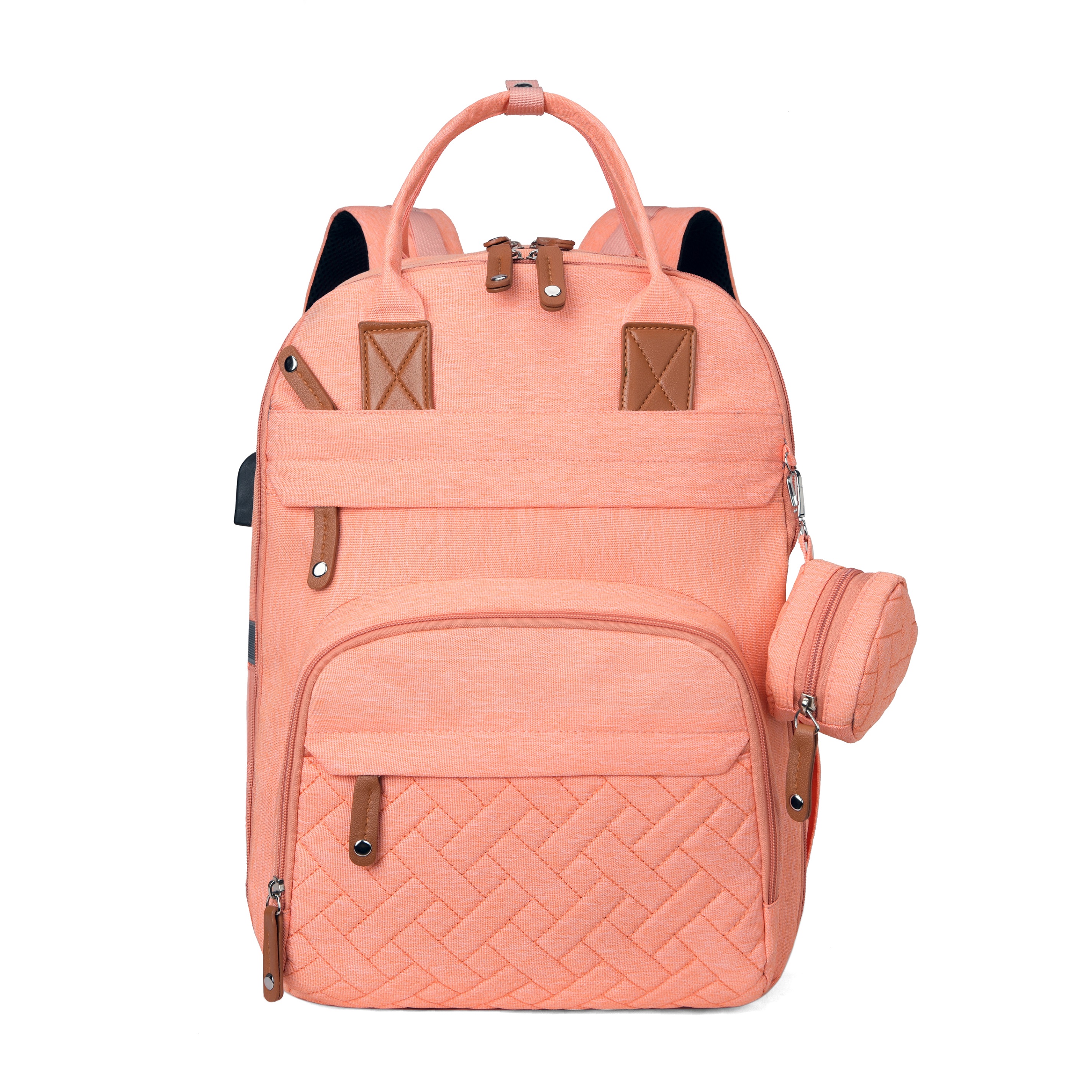 Stylish Women's Diaper Bags: Maternity Backpack With Large
