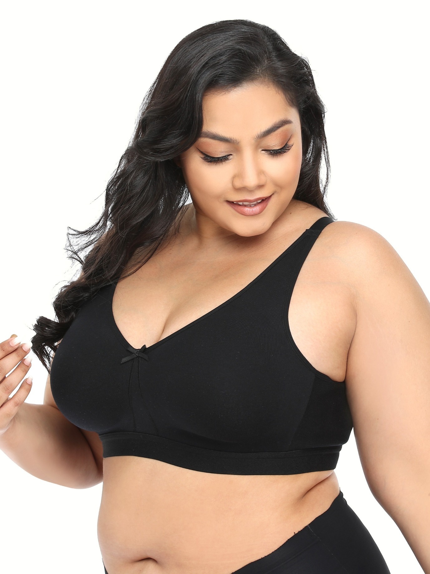 Solid Lingerie Bow Ultra-thin Yarn Underwear Breathable Sexy Plus Size Cde  Cup Bra Set at Rs 1741, Koramangala, Bengaluru