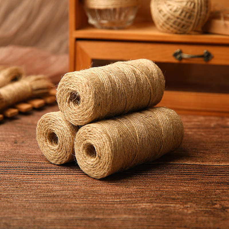 Natural Jute Twine, Twine for Crafts, 328 Feet Each Roll, Perfect for DIY  Brown