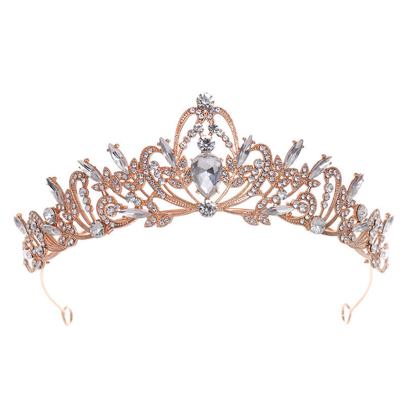 Vintage Baroque Crystal Tiaras Crowns Women Rhinestone - Temu