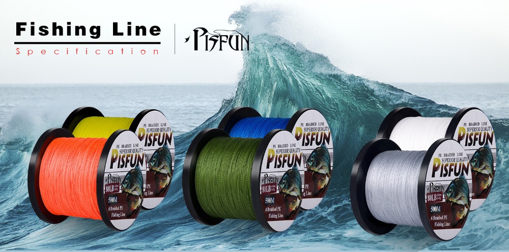 Goture 8 Strands PE Braided Fishing Line Super Strong Multifilament Line  500M