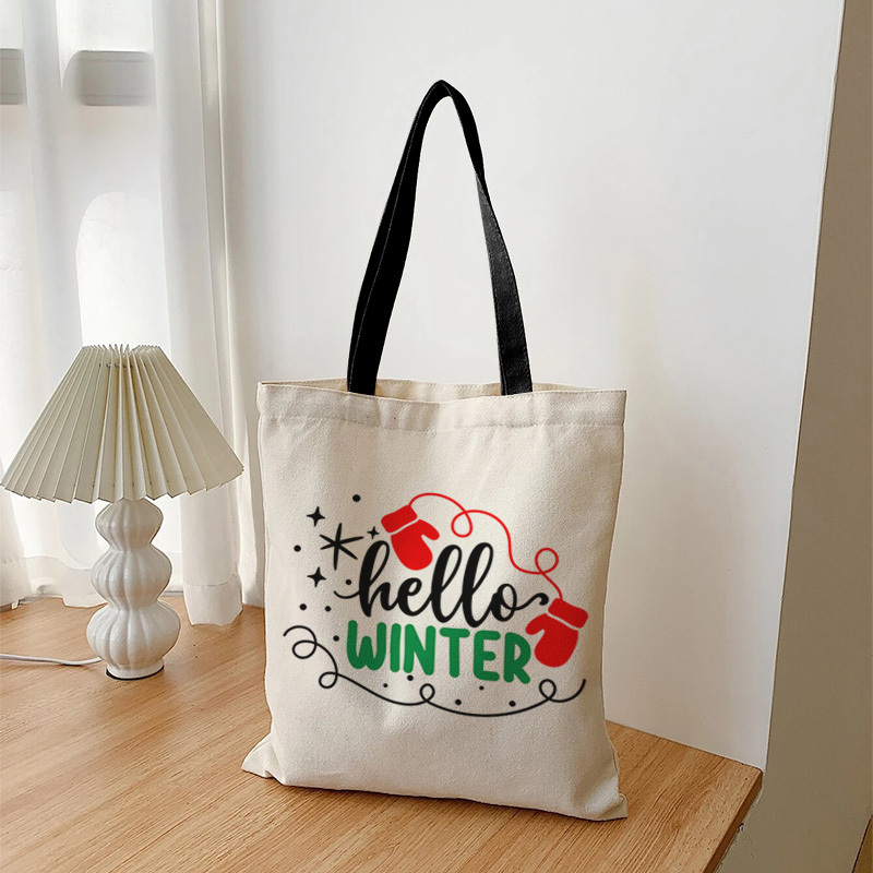 Winter Canvas Tote Bag