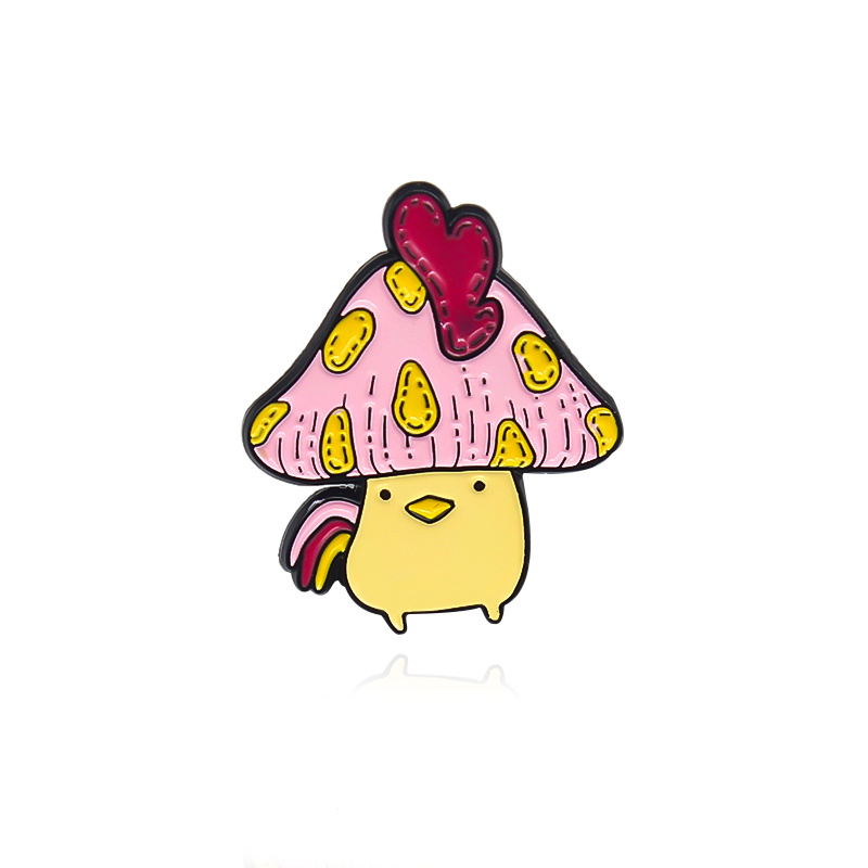 Zodiac Mushroom Hat Animal Brooch