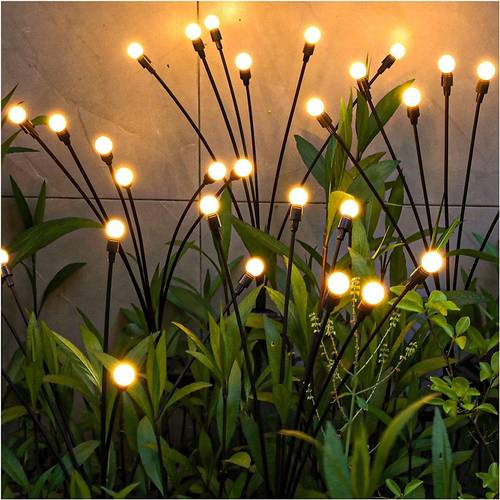 1pc Solar LED Firefly Lawn Light, Garden Light, Floor Lamp, Decorative Holiday Light