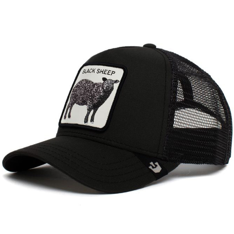 Animal Embroidery Mesh Baseball Hat