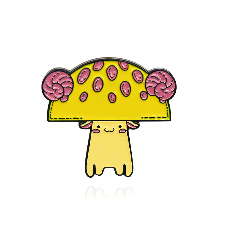 Zodiac Mushroom Hat Animal Brooch