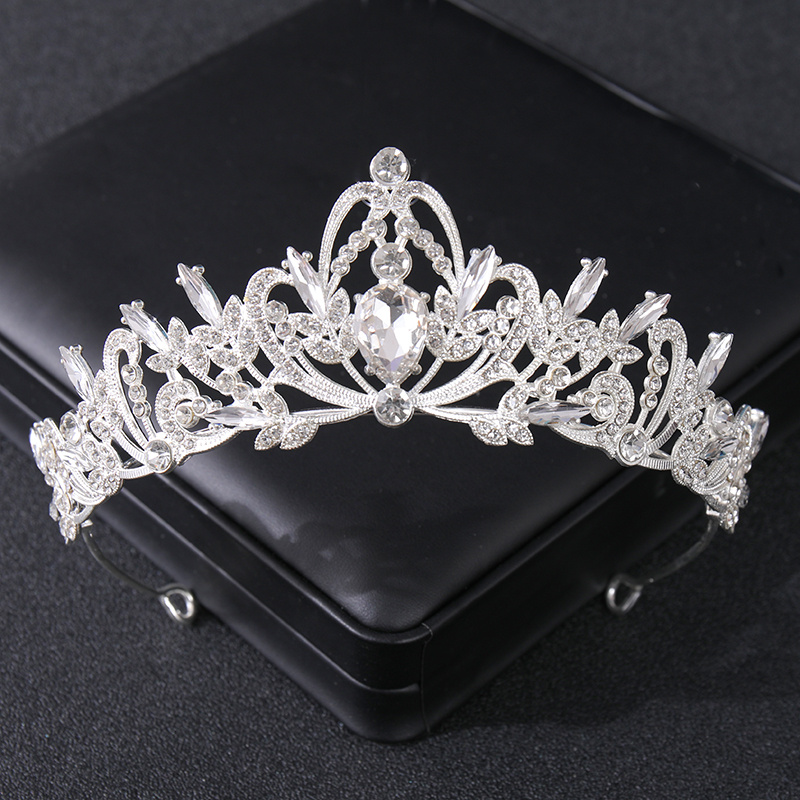 Stunning Crystal Wedding Tiara Vintage Golden Bridal Crown Wedding ...