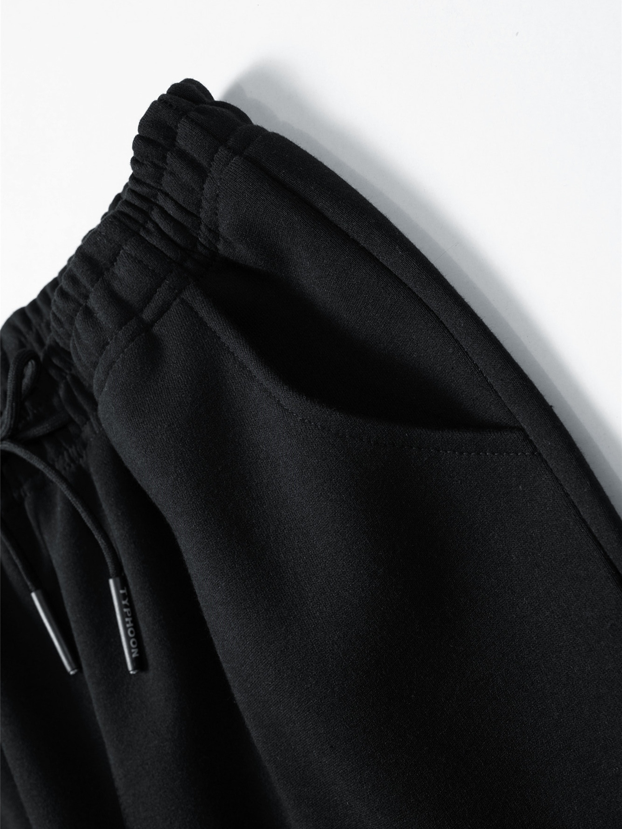 Men's Casual Drawstring Black Sweatpants