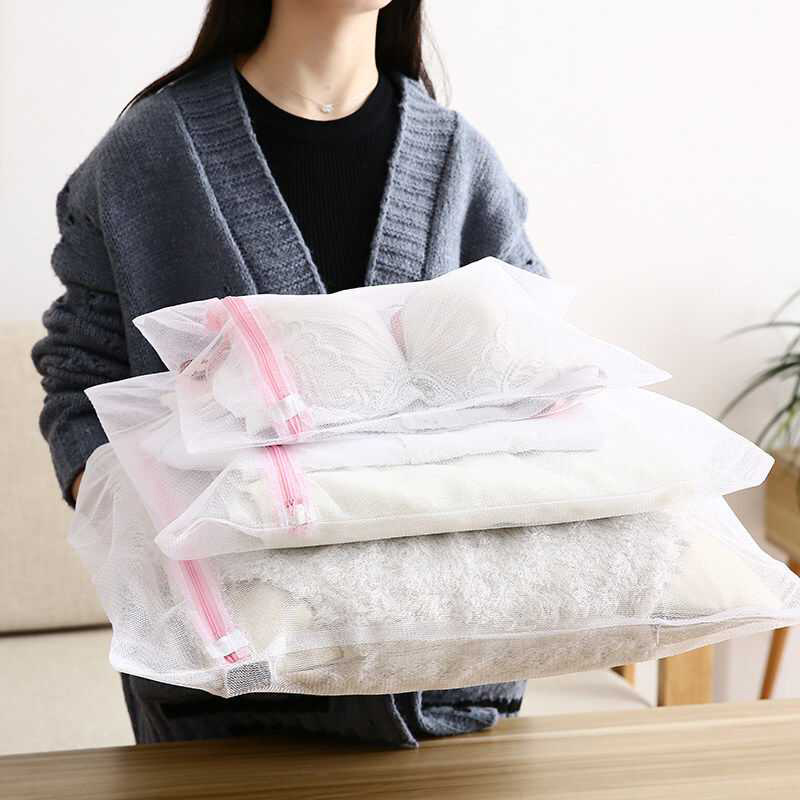 3pcs Underwear Washing Net Mesh Bag Laundry Bags Clothes Storage