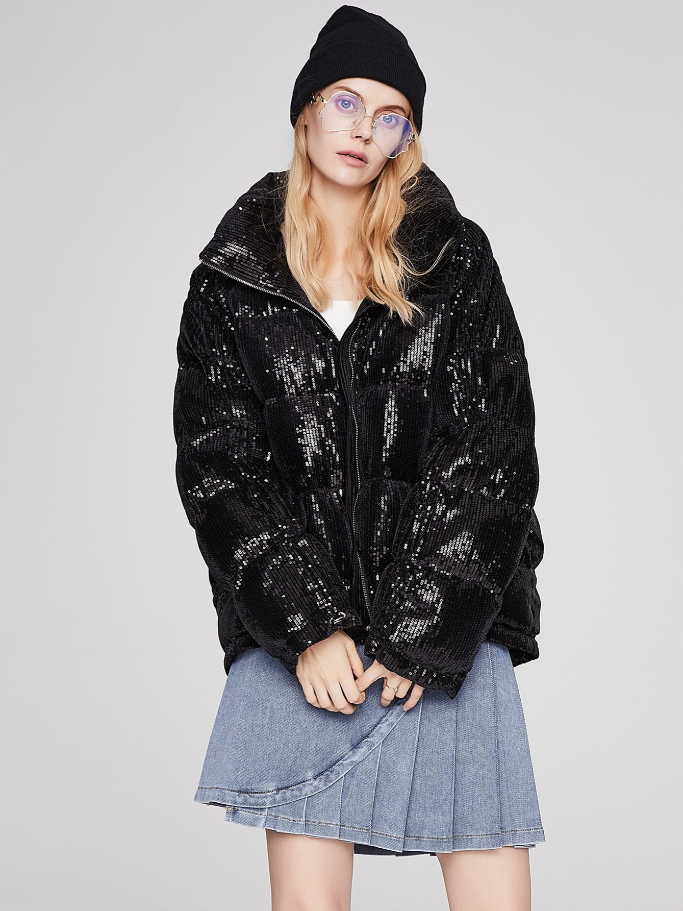 Sequin 2024 winter coat