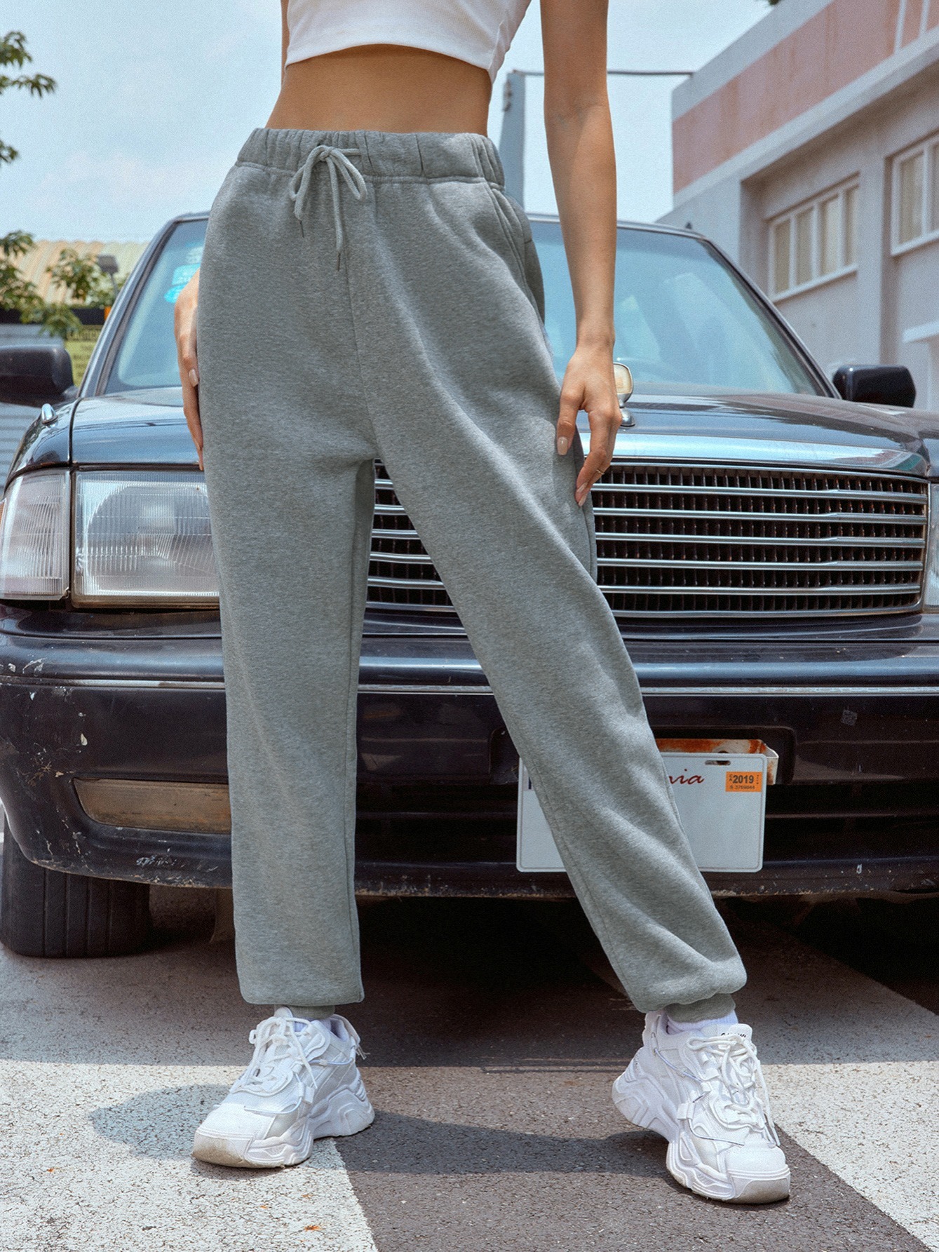 Women's drawstring sweatpants online with pocket