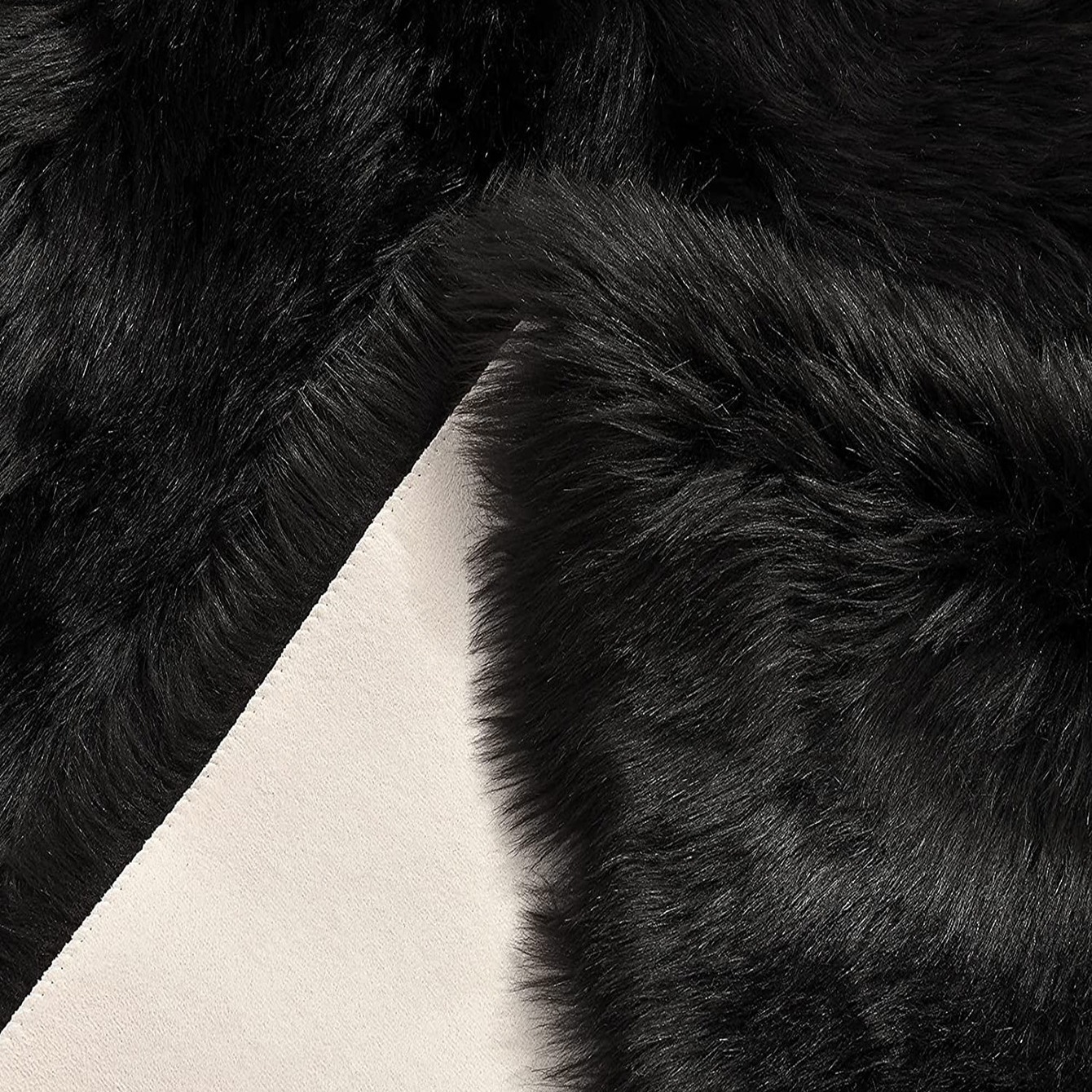 Black Faux Fur Fabric