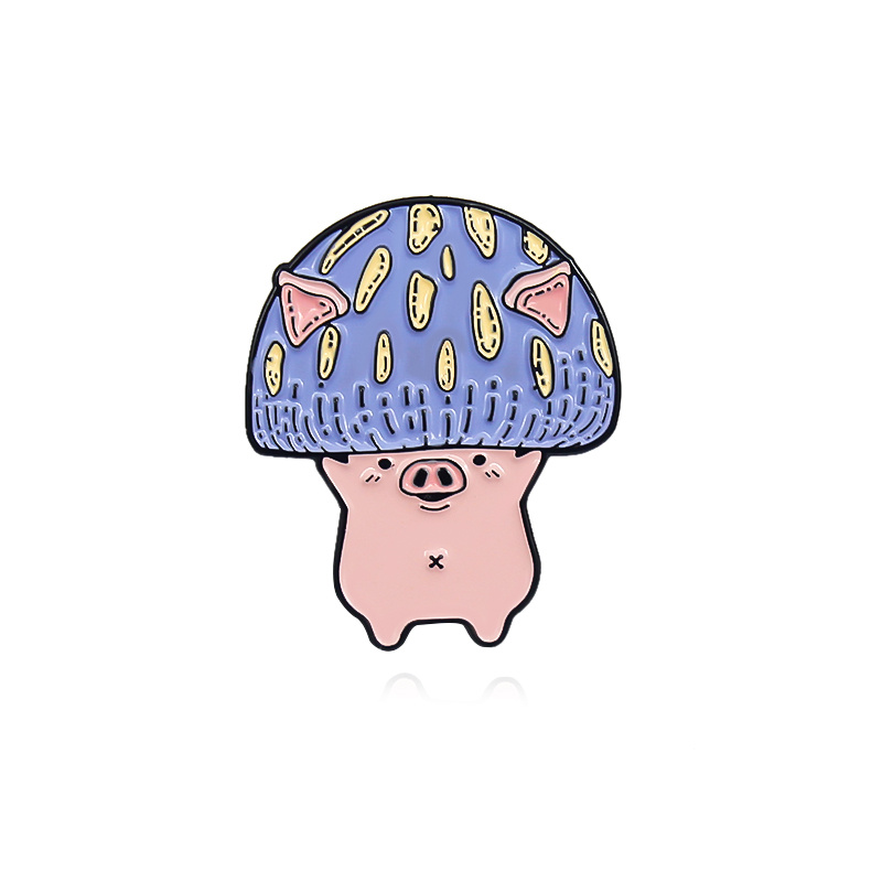Zodiac Mushroom Hat Animal Brooch