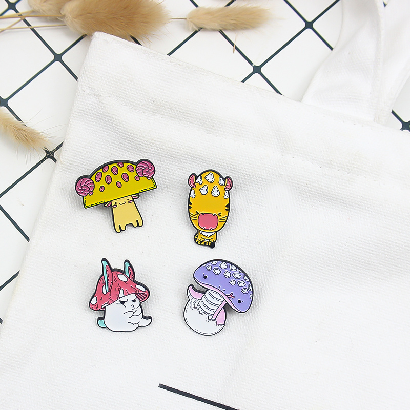 Zodiac Mushroom Hat Animal Brooch