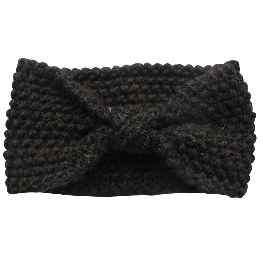 Crochet Bow Ear Warmer Moss Stitch Headband Crochet Adult - Temu