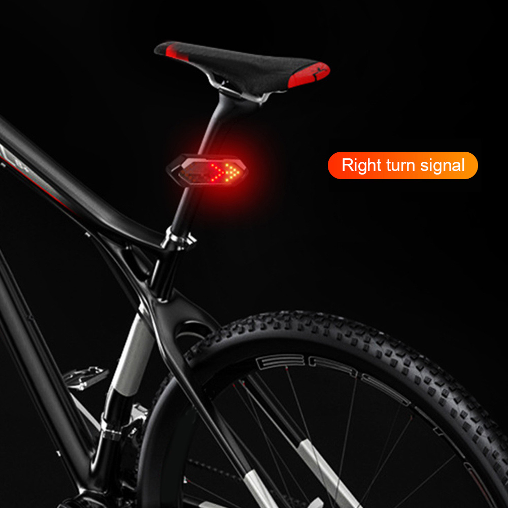 PADONOW Luz trasera de bicicleta con alarma: luz trasera inalámbrica para  bicicleta con control remoto USB-C recargable con movimiento inteligente