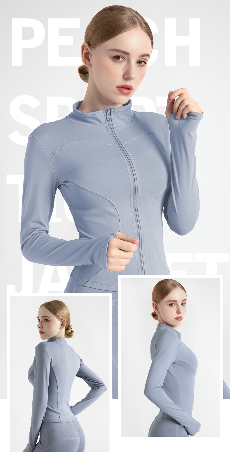 Soft Comfortable Zip Yoga Jacket Women Perfect Fitness - Temu