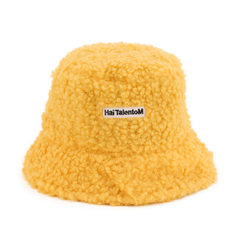 Plush Bucket Hat for Outdoor Casual Wear