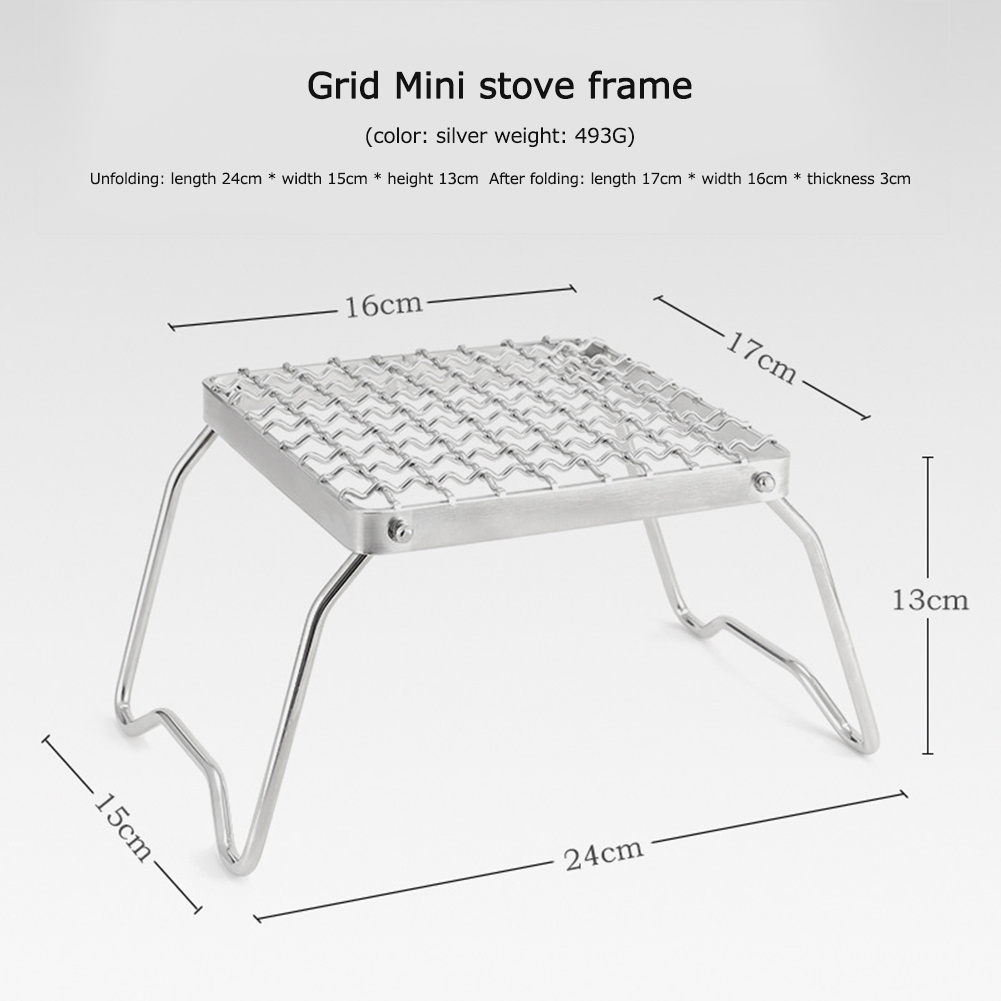 Portable Folding Stove Stand Mini Stove Frame Bbq Grill Rack - Temu