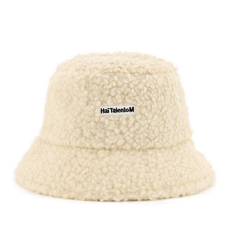 Plush Bucket Hat for Outdoor Casual Wear