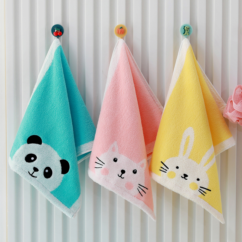 Cartoon Cute Fingertip Towel, Cartoon Animal Embroidered Small Hand Towel,  Household Soft Small Face Towel - Temu