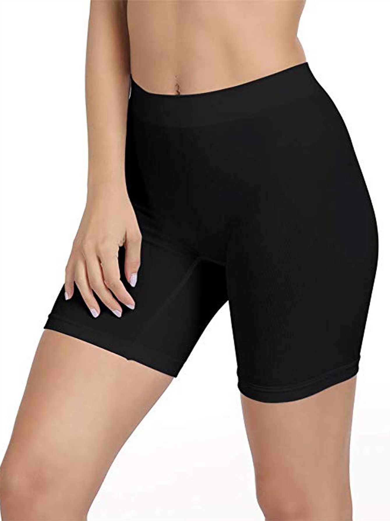 Women's Slip Shorts Comfortable Short Pants Ultra Soft Seamless Long Briefs  For Under Dresses Leggings And Yoga