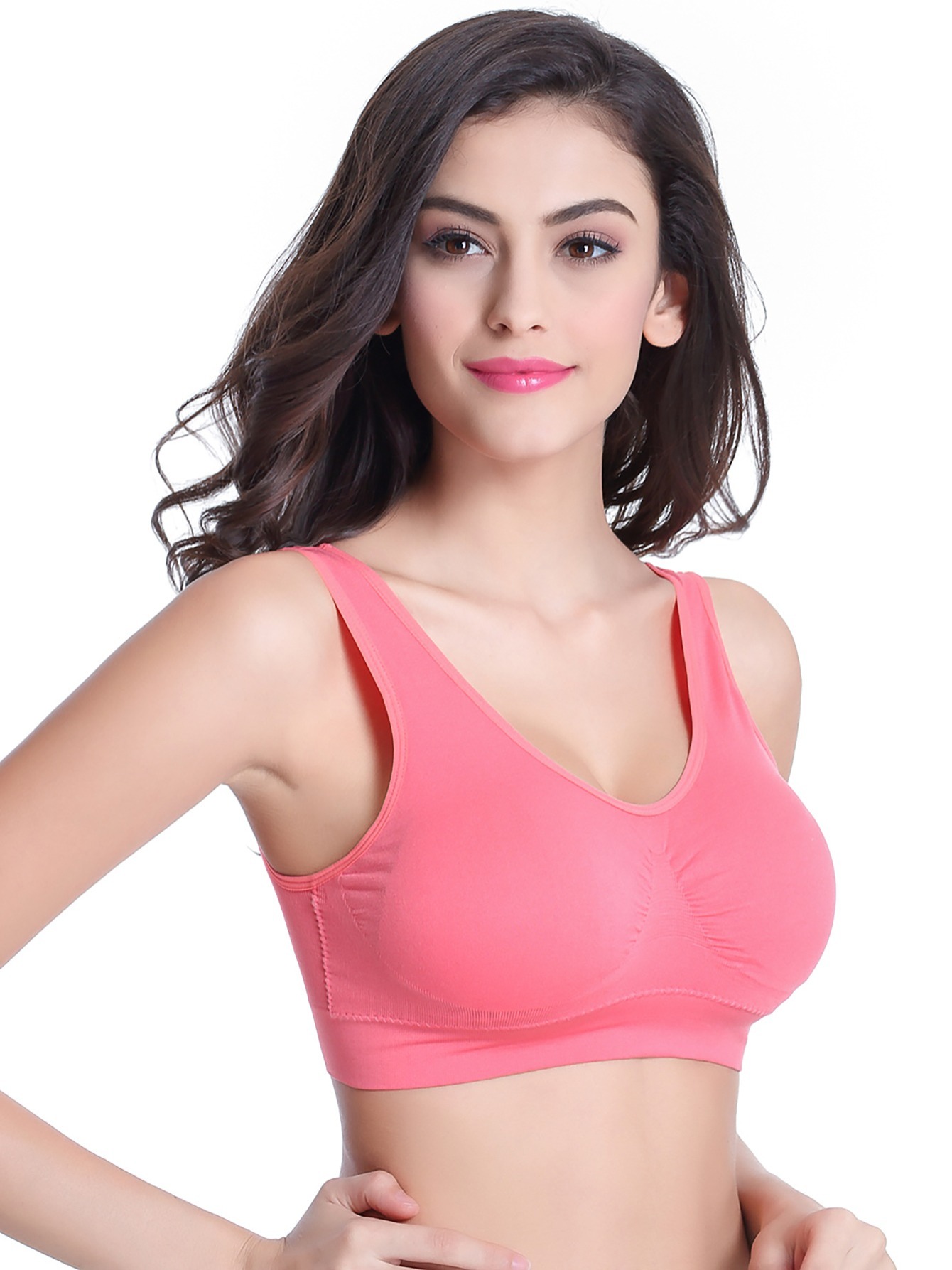 Sports Bras for Women Seamless Bra with Pads Bralette Wire Free