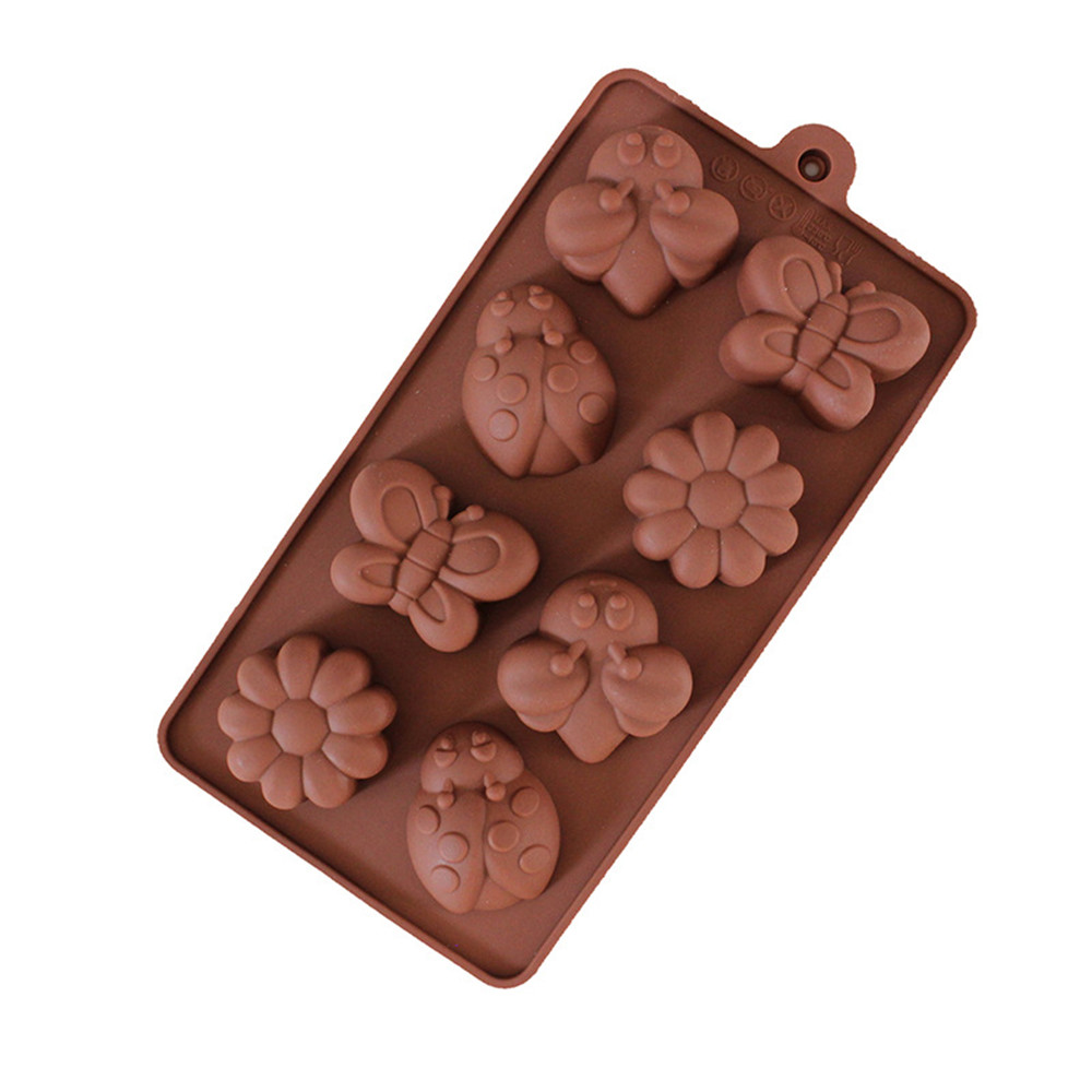 Bee Beetle Flower Silicone Chocolate Mold Baking Supplies - Temu