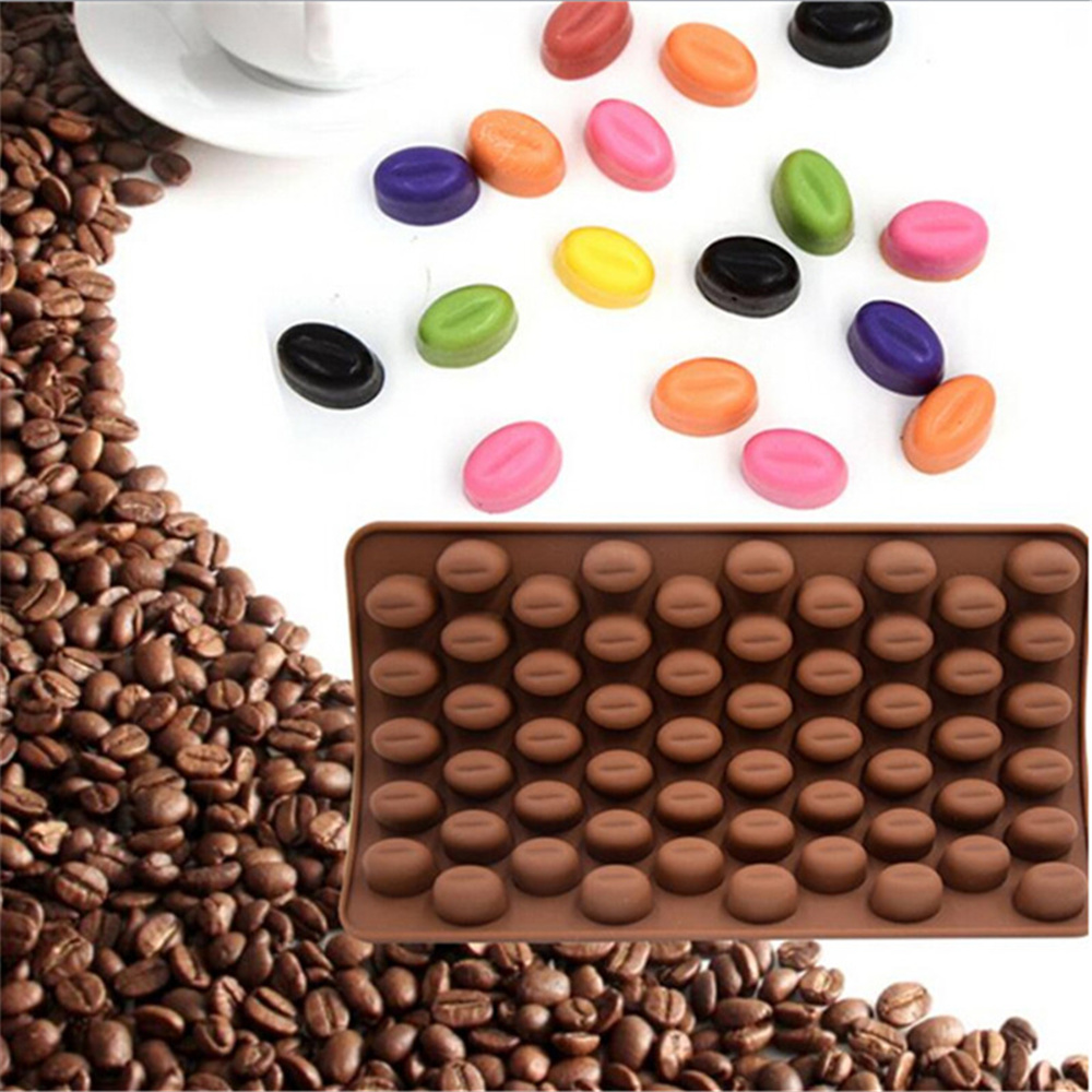 Mini Coffee Bean Shape Candy Mold For Chocolate And Cake - Temu