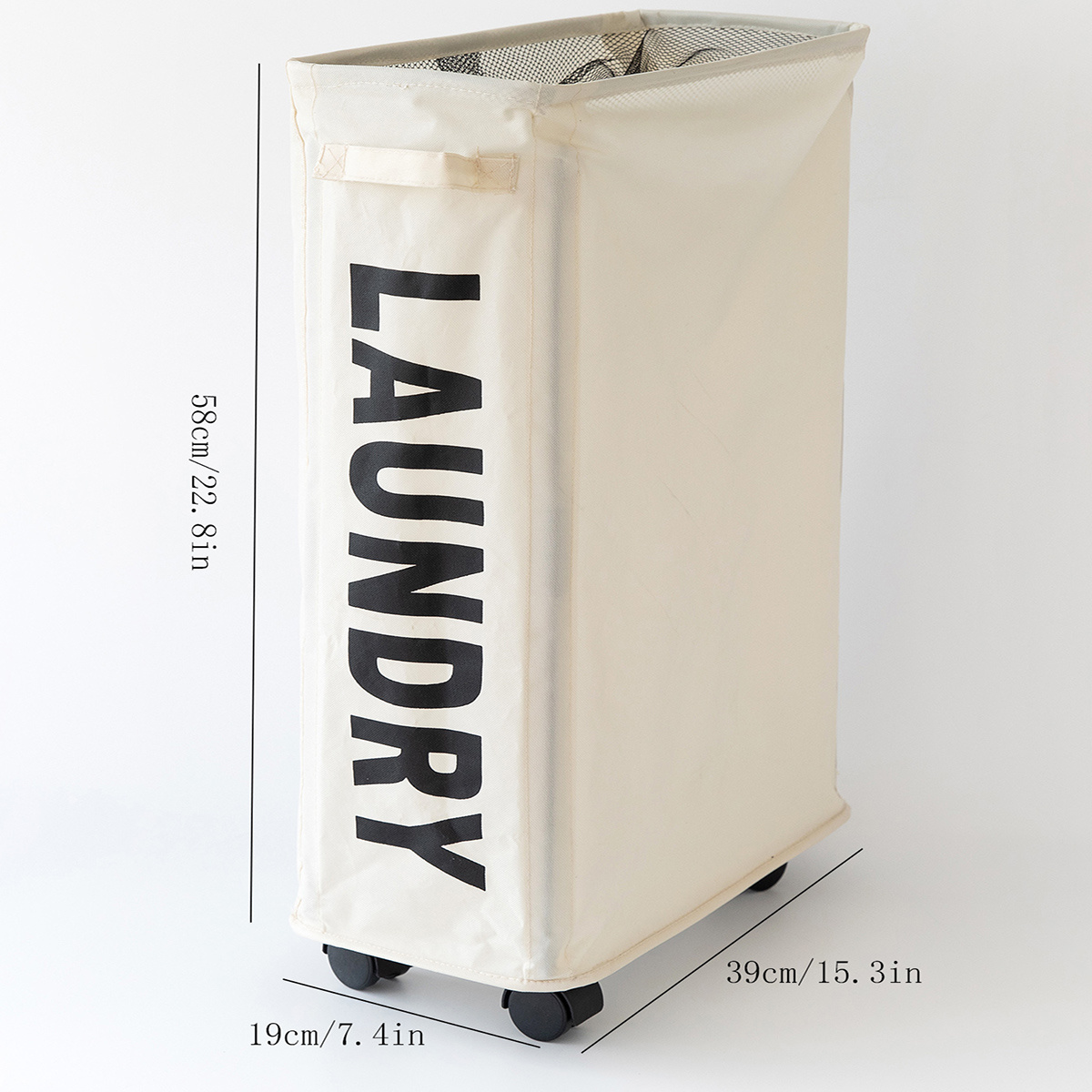 Foldable Rolling Laundry Basket Stand Waterproof Sorter Temu