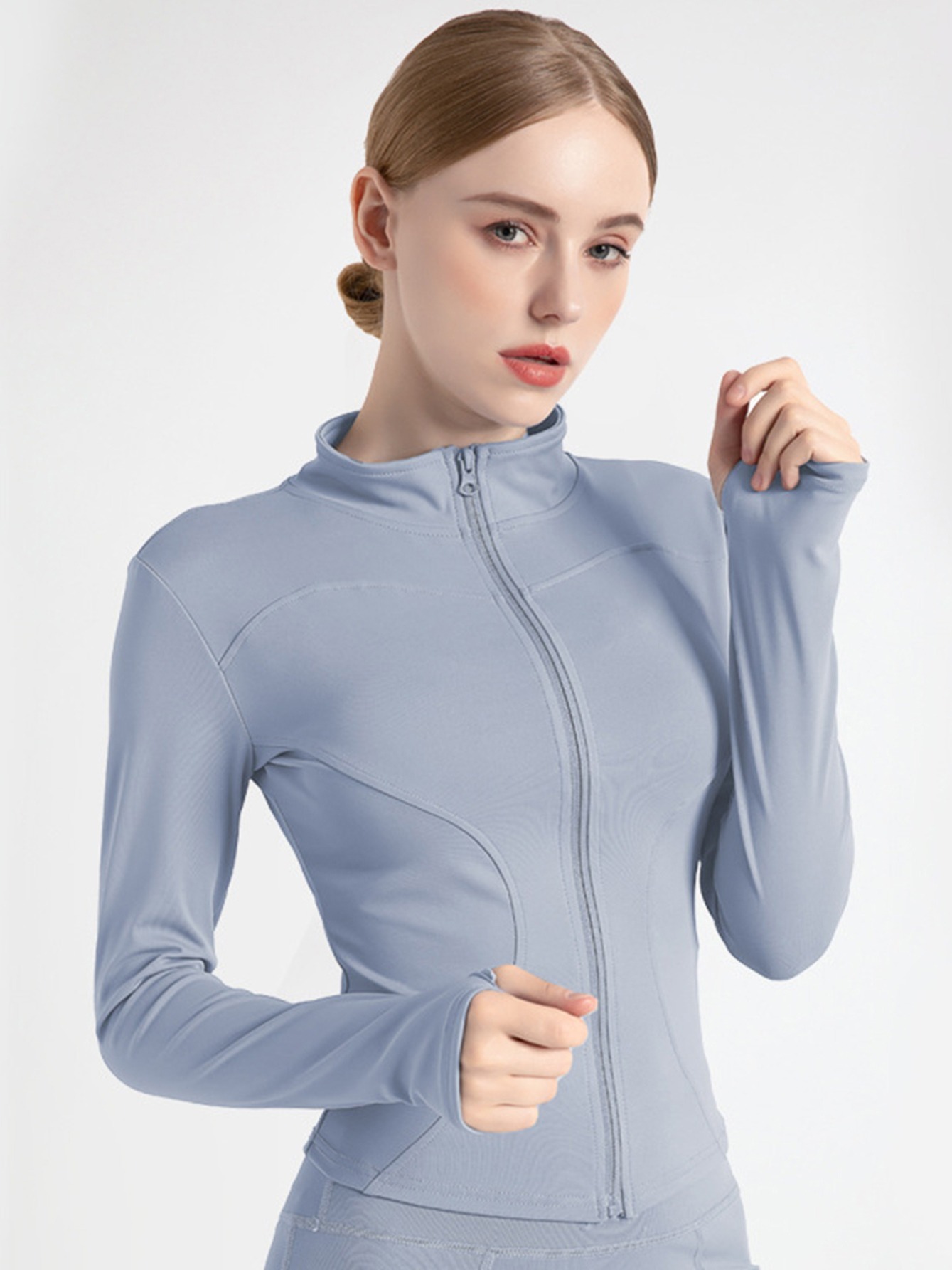 Soft Comfortable Zip Yoga Jacket Women Perfect Fitness - Temu