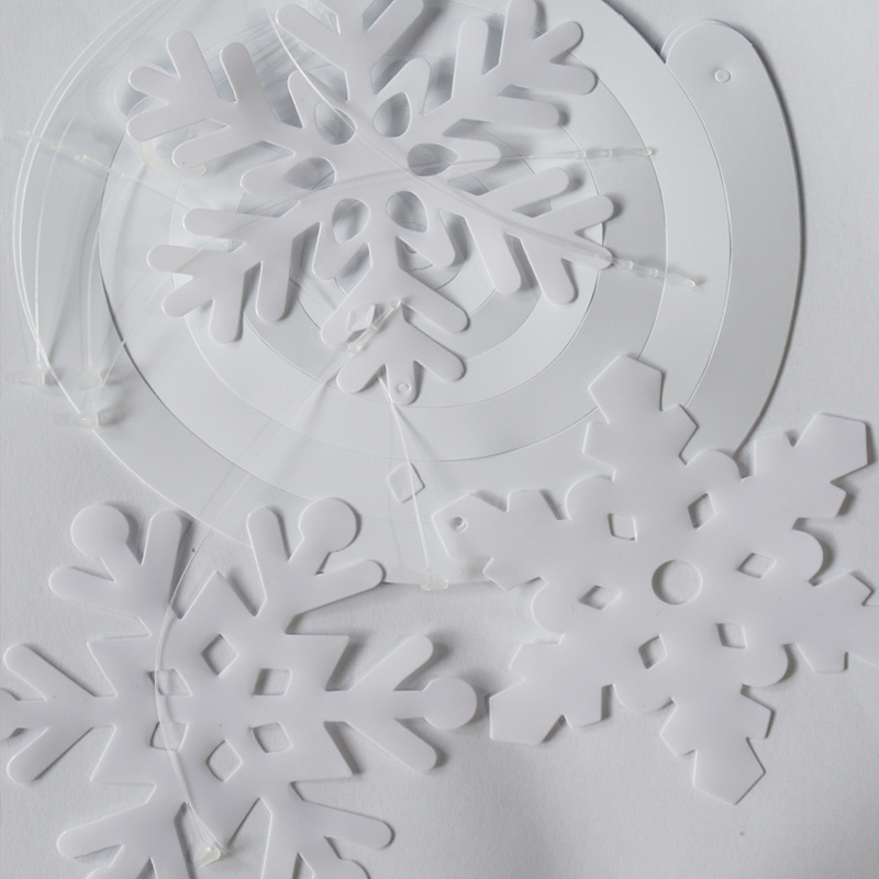 12pcs Snowflake Flower String & 6pcs Glittery White Snowflakes, Winter  Christmas Hanging Snowflake Ornaments, Christmas Winter Holiday New Year  Party