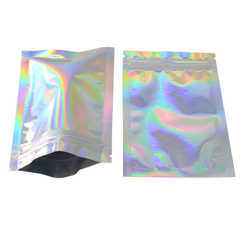 iridescent resealable bags