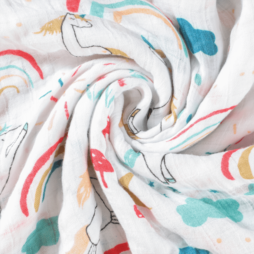  HGHG Bamboo Swaddle Baby Muslin Swaddle Blanket Your Receiving  Blanket for Boys and Girls 47x47 inches Unicorn&Rainbow Print Blanket  (Lovely Unicorn) : Baby