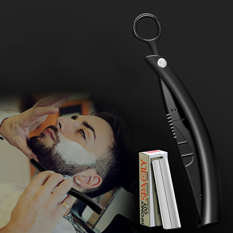 Classic Straight Edge Razor 40 Blades Manual Professional Temu