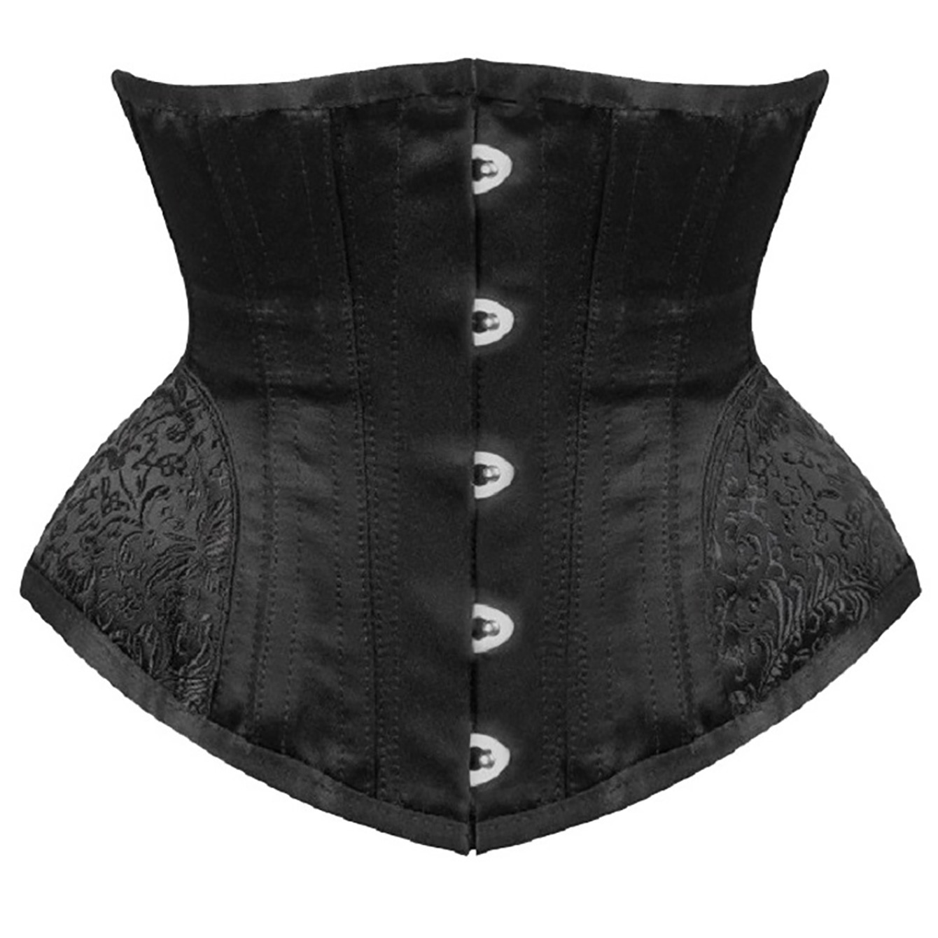 Corset Womens Top Bustier Underbust Lace~Up Lingerie Stain Body