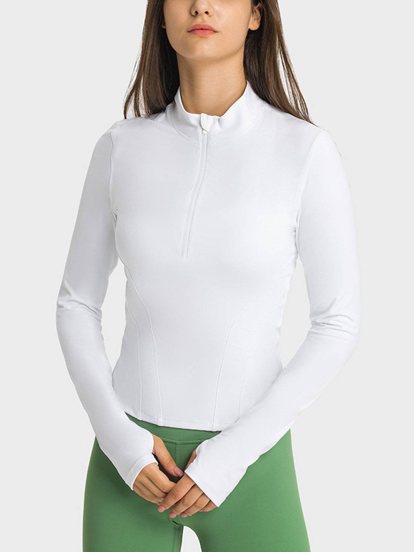womens stand collar top