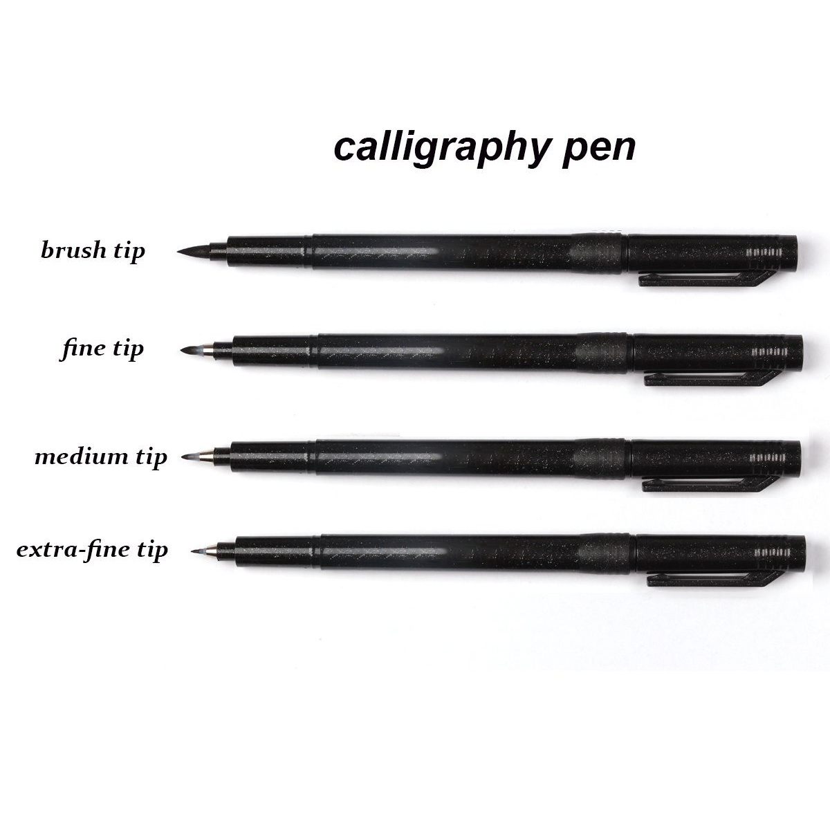Hand Lettering Pens Calligraphy Brush Pen Markers Set Soft And Hard Tip  Black Ink Refillable - Buy Hand Lettering Pens Calligraphy Brush Pen Markers  Set Soft And Hard Tip Black Ink Refillable