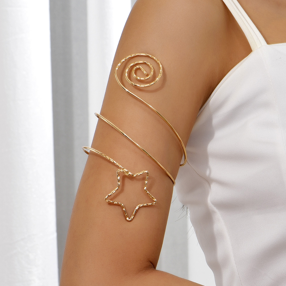 Star Circle Geometric Arm Ring One Clothing, Shoes & Jewelry Temu