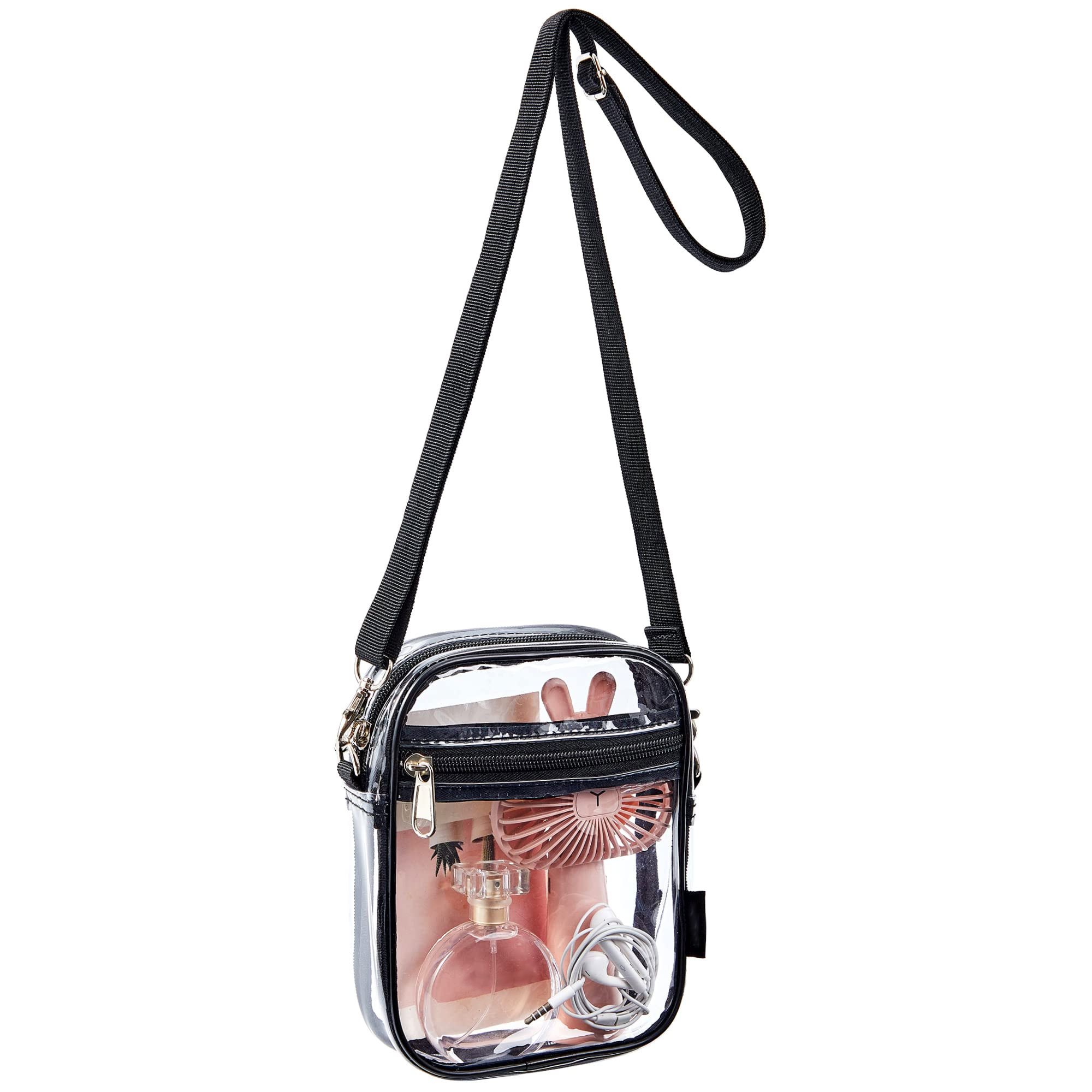 Clear Crossbody Bag, Stadium Approved Clear Purse Bag For Concerts