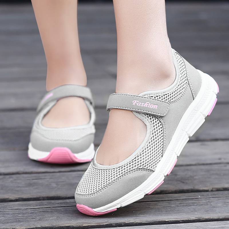 Women's Casual Sneakers Breathable Lightweight Platform Loafers Flying ...