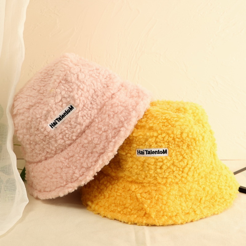 Plush Bucket Hat for Outdoor Casual Wear