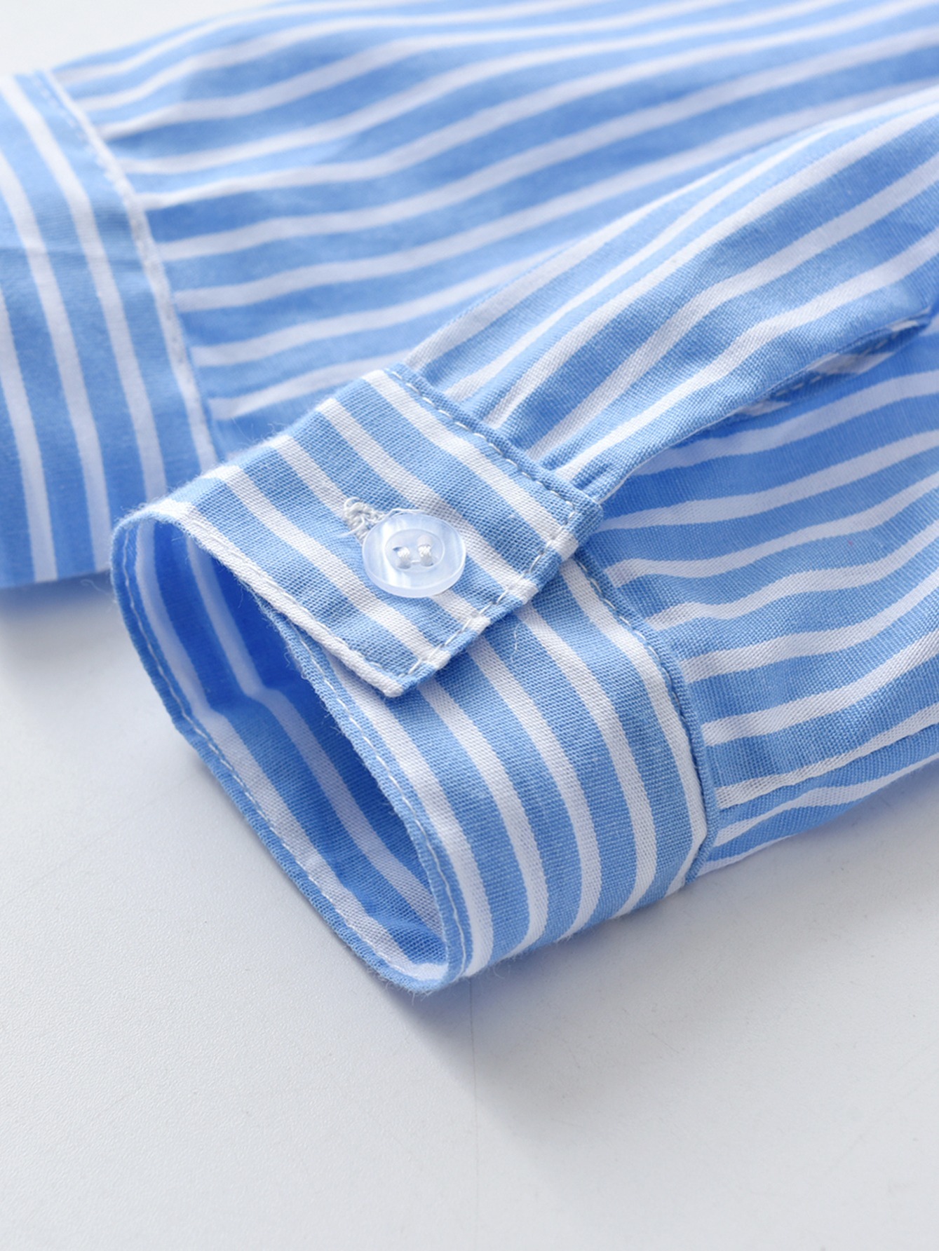 Toddler Boys Striped Button Front Shirt